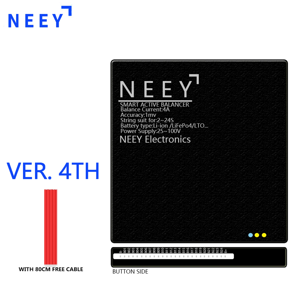 Battery Equalizer Balancer - NEEY 4A Active Balancer Smart Lifepo4