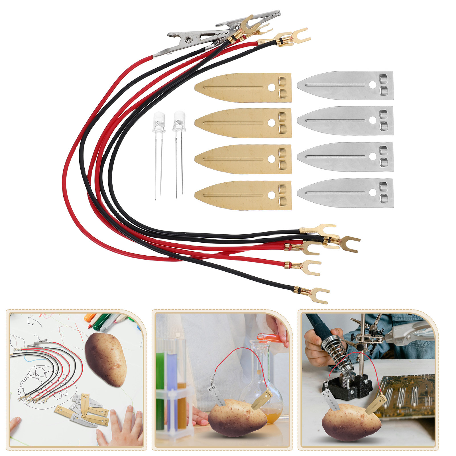 Renewable Energy Kit - Saltwater Battery Science Kit Fruit Electronics