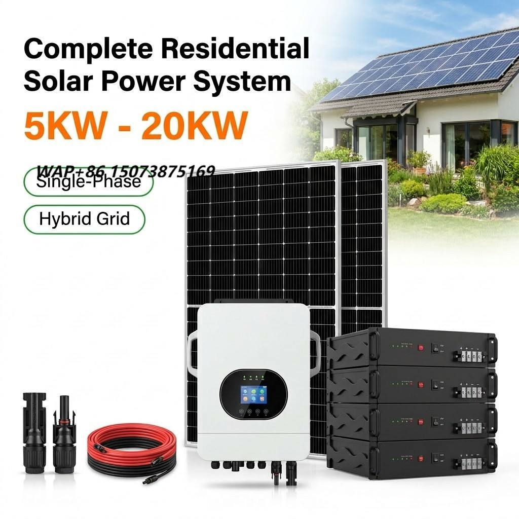 Renewable Energy Kit - 5KW 10KW 15KW 20KW Hybrid Solar