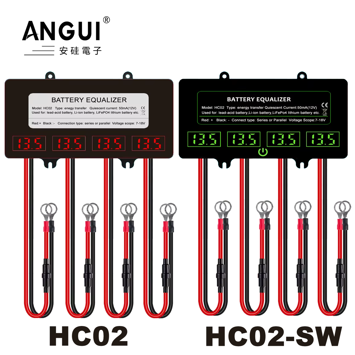 ANGUI 12/24/36/48V  HC02 Touch - Battery Equalizer Balancer review and price