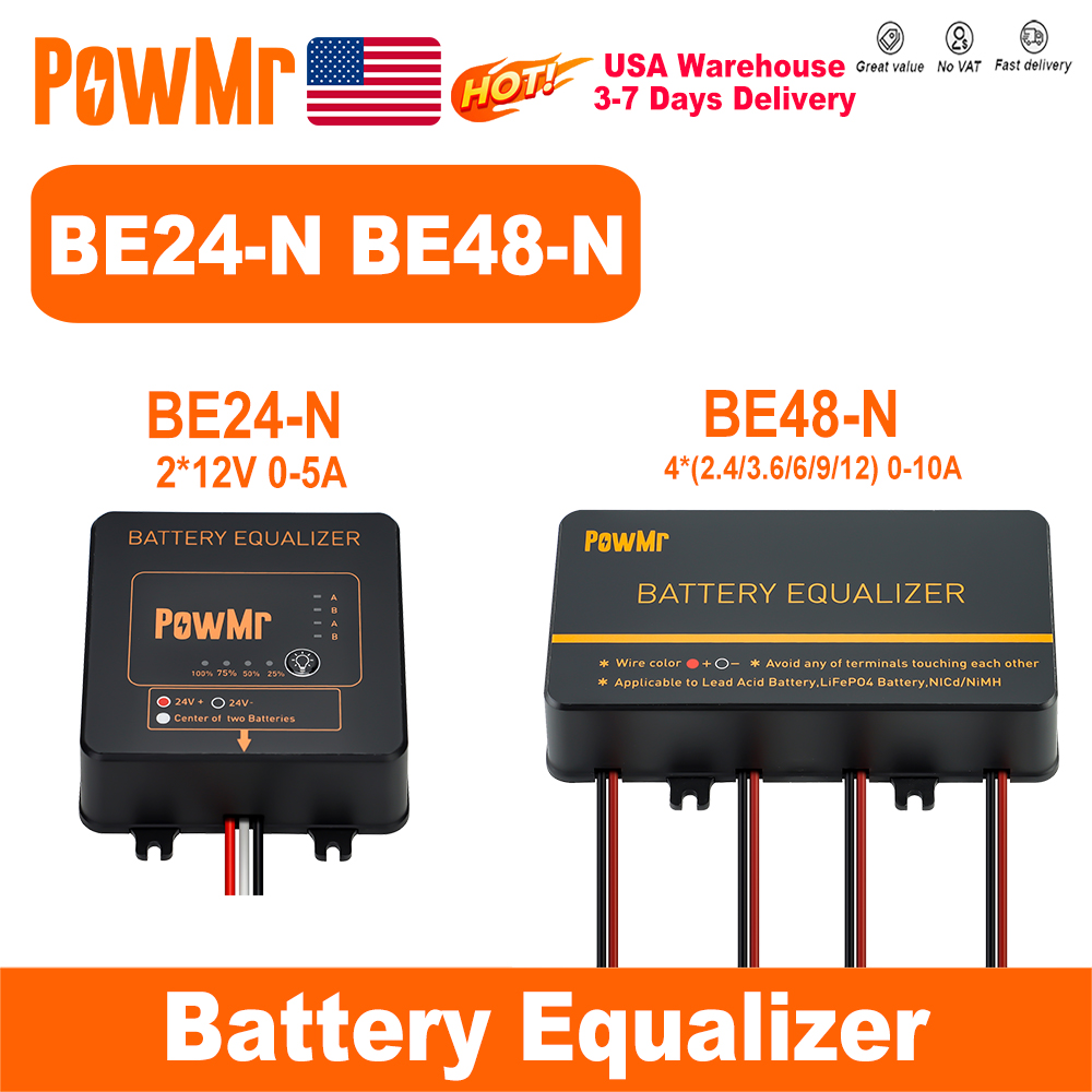 PowMr USA 24V 48V Battery Equa - Battery Equalizer Balancer review and price