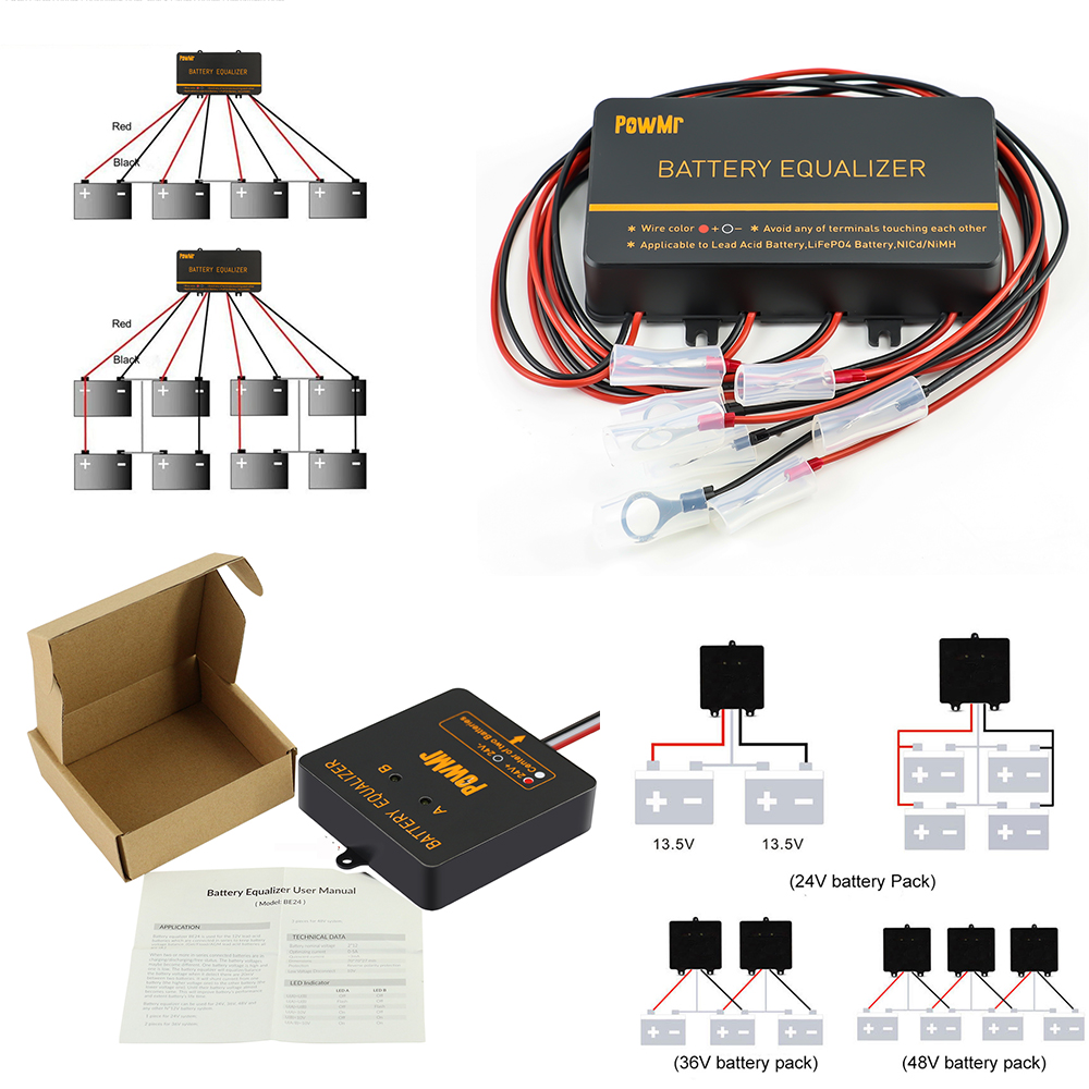 PowMr USA 24V 48V Battery Equa - Battery Equalizer Balancer review and price