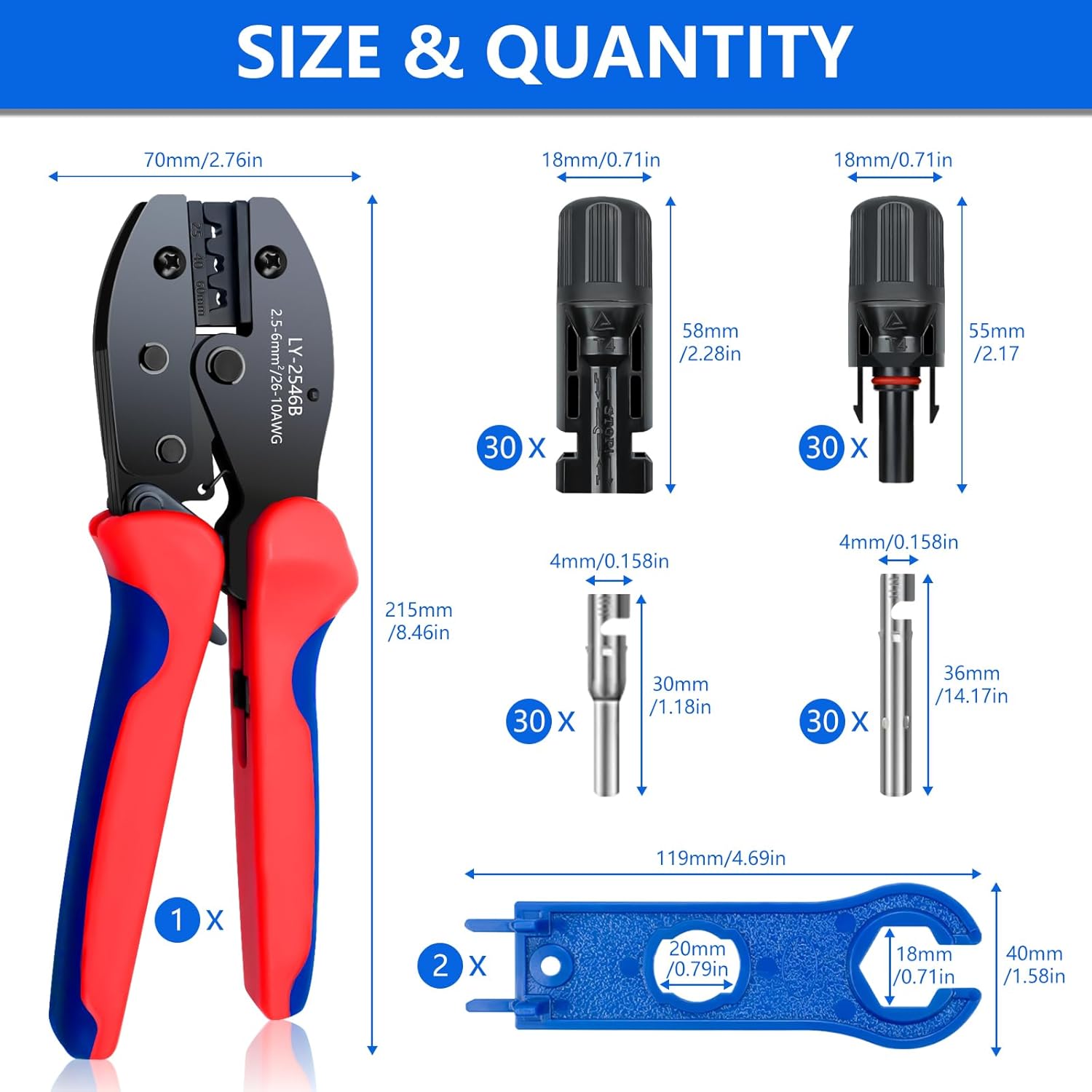60PCS Solar Panel Connector Ki - Renewable Energy Kit review and price