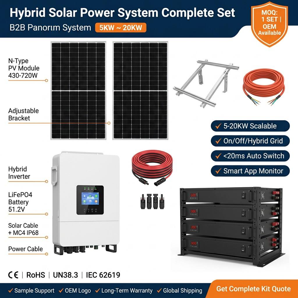5KW 10KW 15KW 20KW Hybrid Sola - Renewable Energy Kit review and price